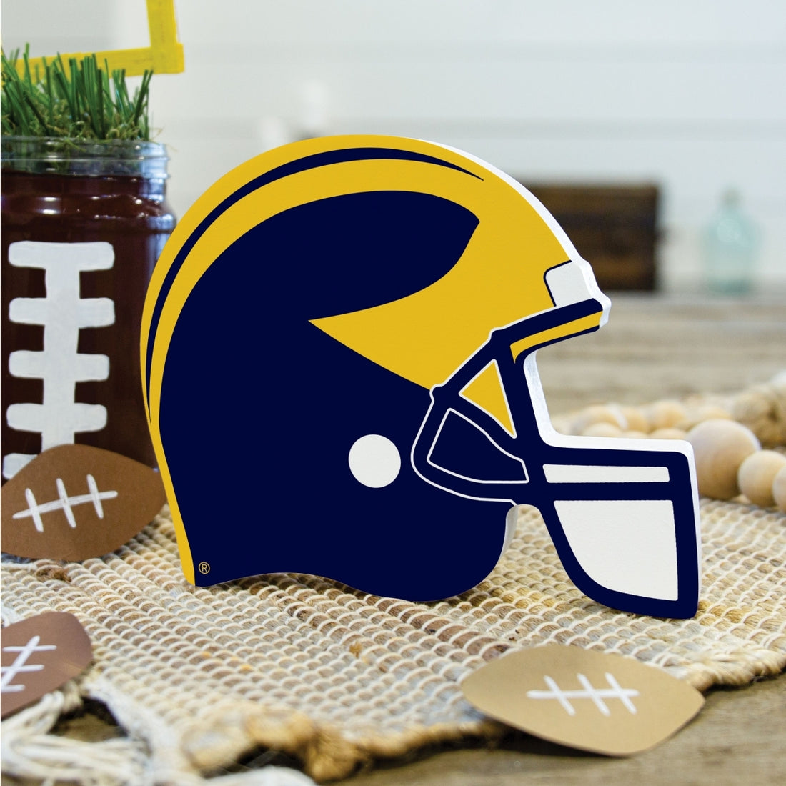 authentic university of michigan football helmet University of Michigan Helmet – Ivory Vines