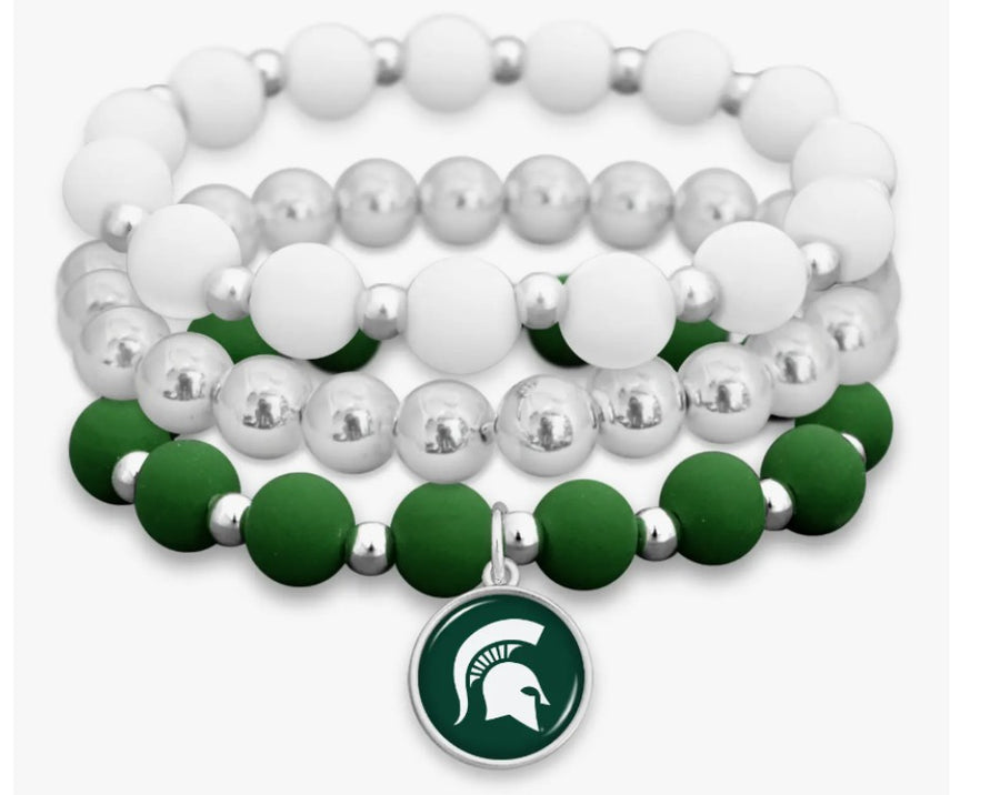 MSU Stacked Bracelet