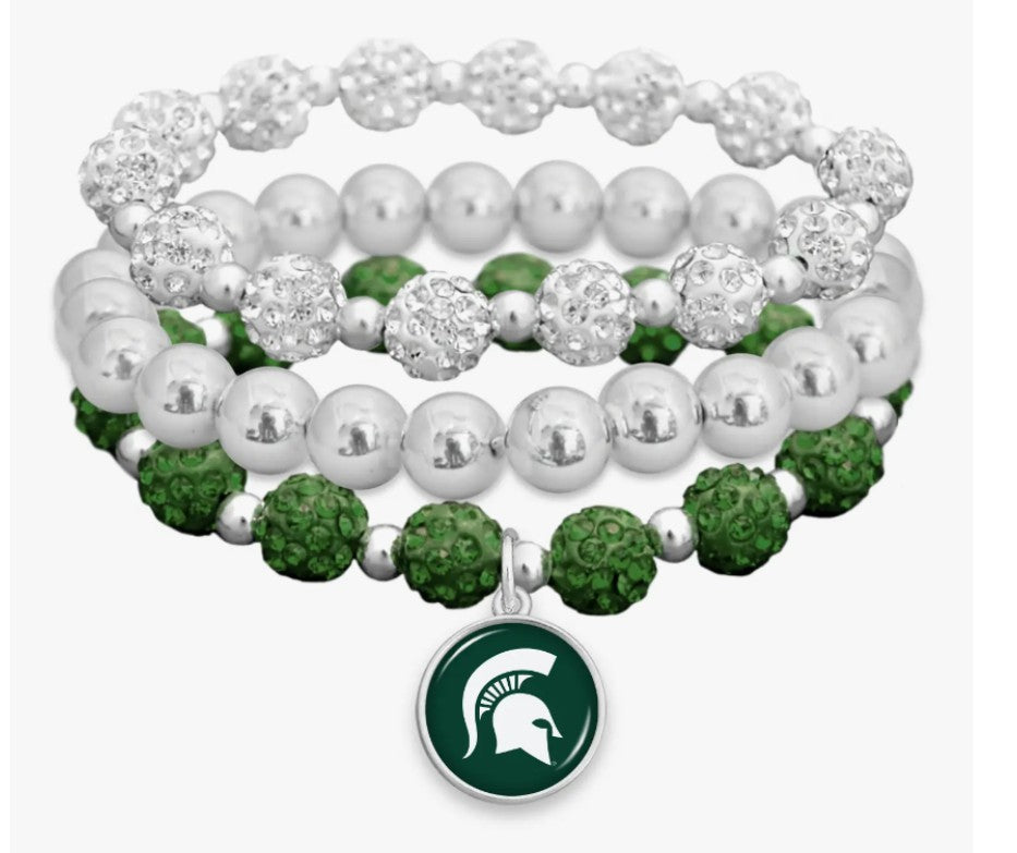 MSU Stacked Bracelet