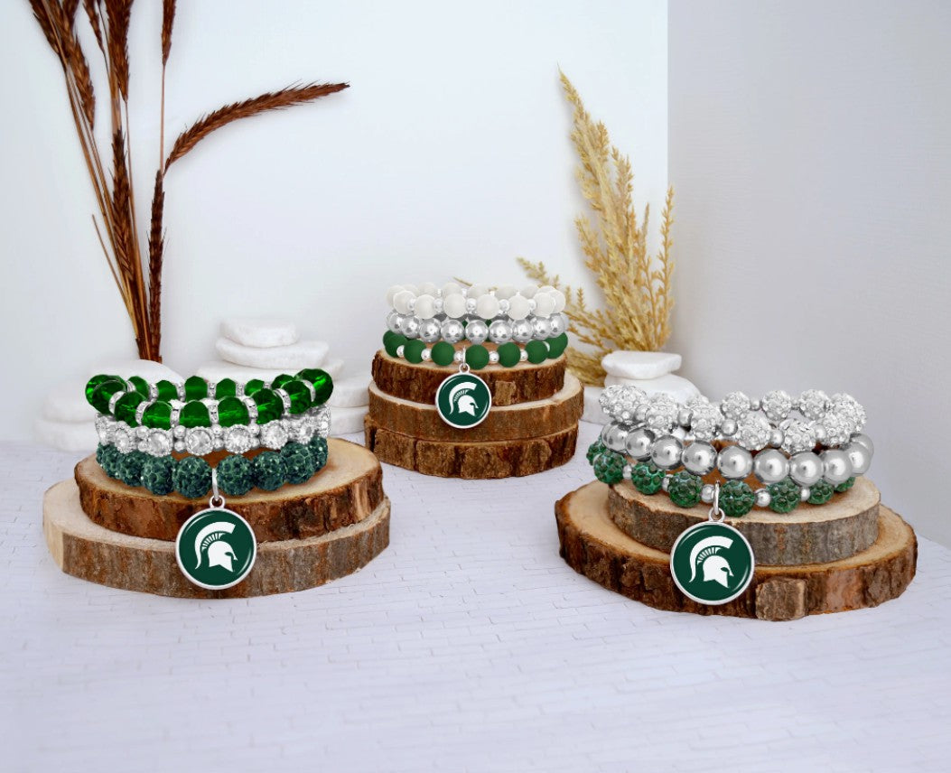 MSU Stacked Bracelet