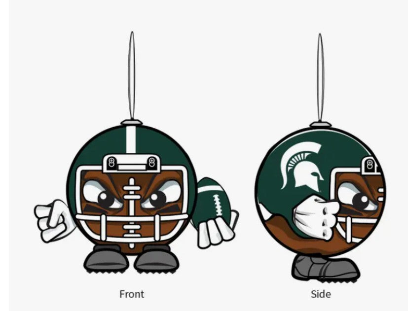 Michigan State University Ball Head Ornament