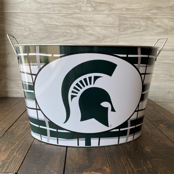 Michigan State University Metal Bucket