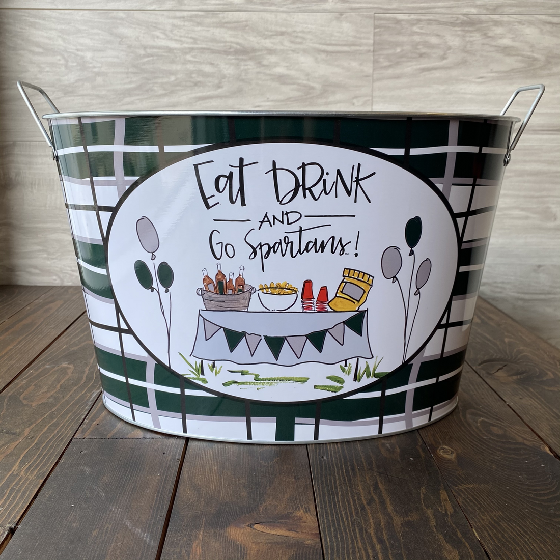Michigan State University Metal Bucket