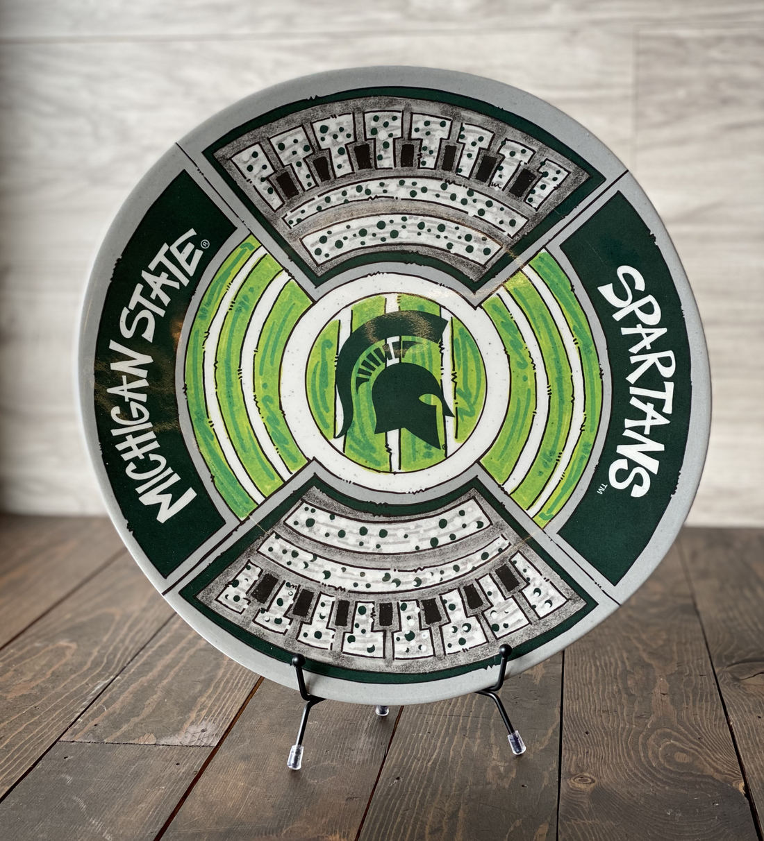 MSU Round Stadium Platter