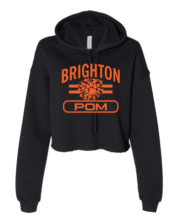 Brighton Pom Cropped Hoodie