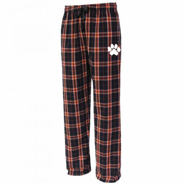 Paw Print Plaid Flannel Pant