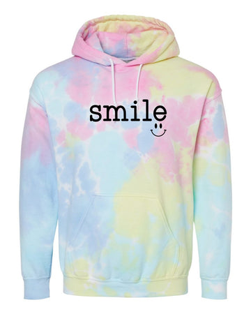 Tie Dye Hoodie "SMILE"