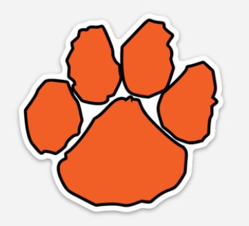 Paw Print Decal - 3"