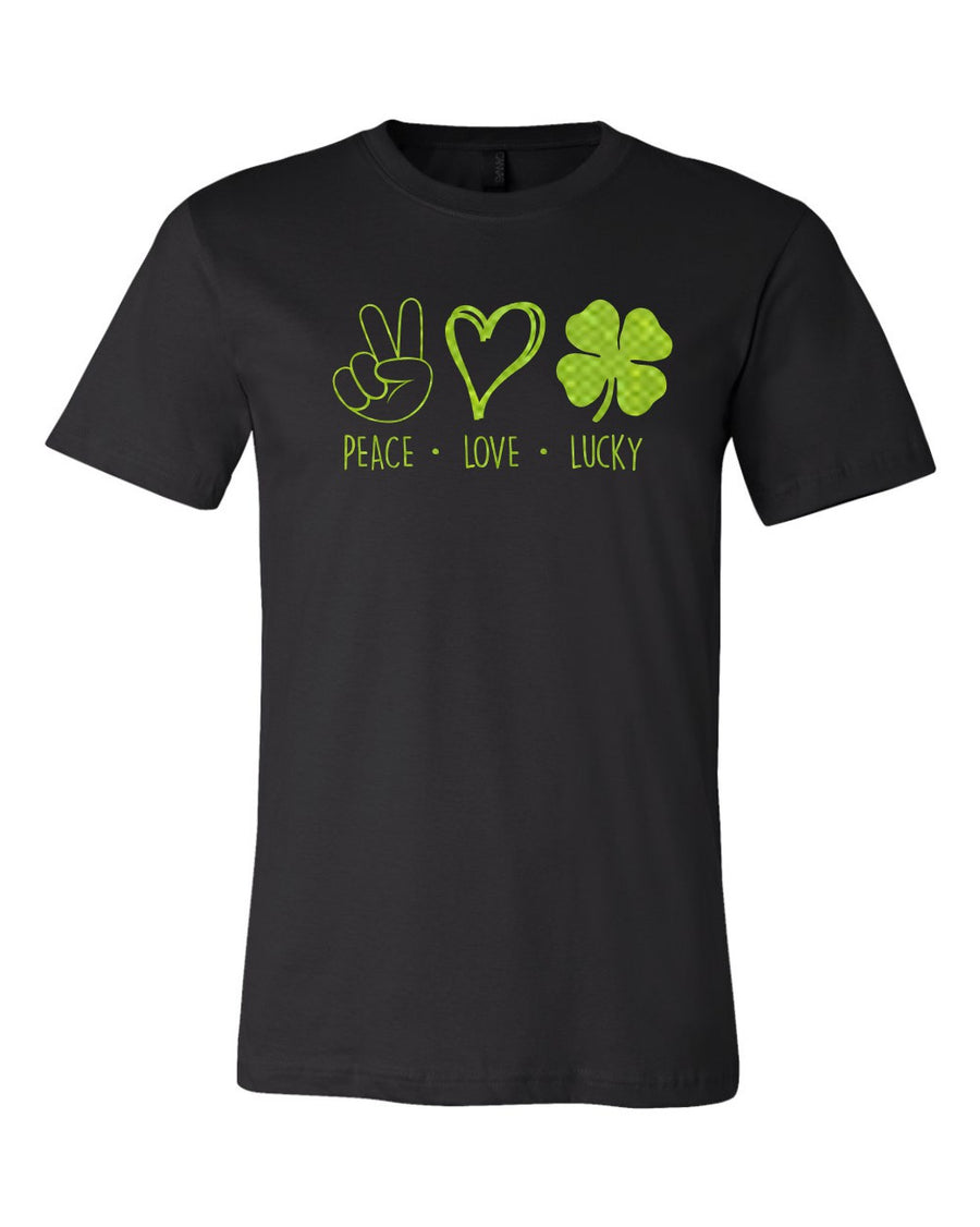 "Peace-Love-Lucky" Premium Tee