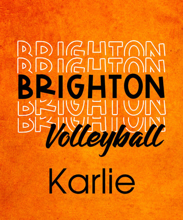 Brighton Volleyball Sherpa Blanket - Personalized