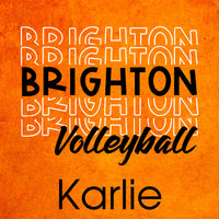 Brighton Volleyball Sherpa Blanket - Personalized