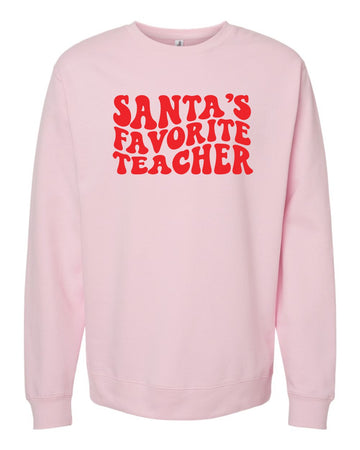 Santa's Favorite Teacher Premium Crewneck