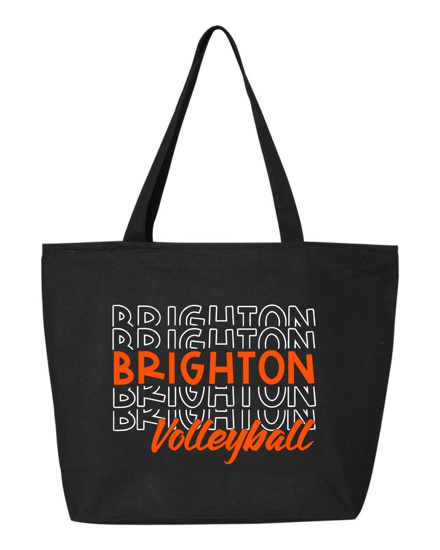 Brighton Volleyball Jumbo Open Top Tote Bag