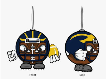 University of Michigan Ball Head Ornament