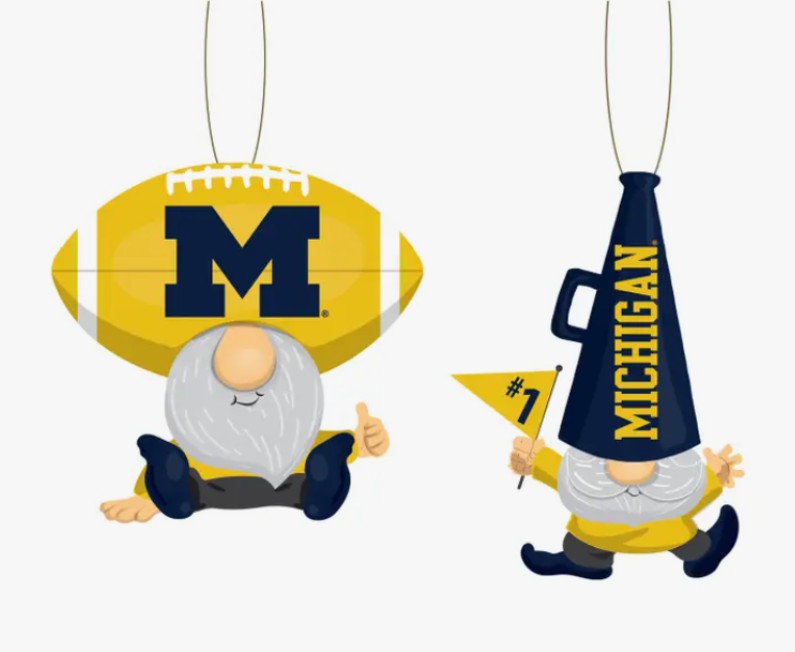 University of Michigan Gnome Ornament