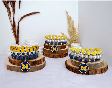 U-M Stacked Bracelet