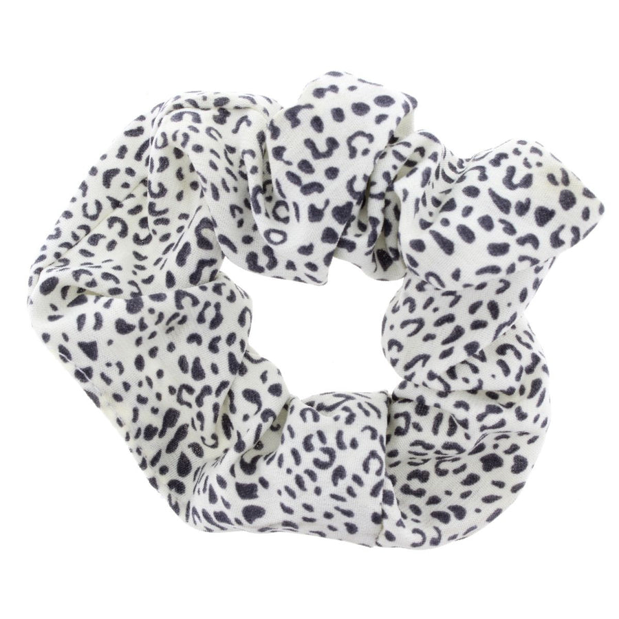 Scrunchie - white leopard